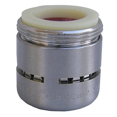 Imagem de Aerador com fenda de luxo LASCO com roscas duplas 2. Taxa de fluxo de 2 GPM, Satin Nickel