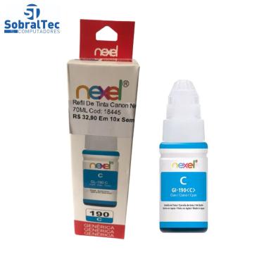 Imagem de Refil De Tinta Canon Nexel Ciano GL-190 70ML