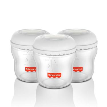 Imagem de Kit 3 Frascos para Armazenar Leite  Moms Essentials - BB1077