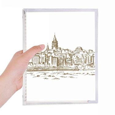 Imagem de Caderno de paisagem Turkey River Landmark Sketch com folhas soltas e diário recarregável