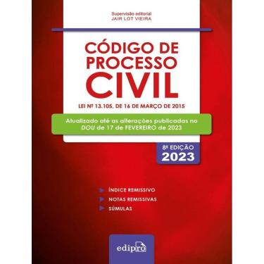 Imagem de Codigo De Processo Civil 2023 - Mini - 8ª Ed