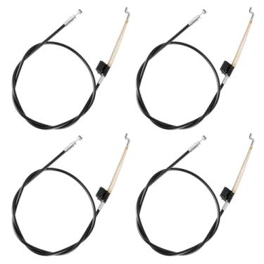 Imagem de Komokeru Cabos reclináveis de sofá, peça de substituição de cabo de liberação de reclinável universal, cabo reclinável de sofá 95,5 cm, gancho exposto com cabo exposto com ponta S (comprimento de 12,5