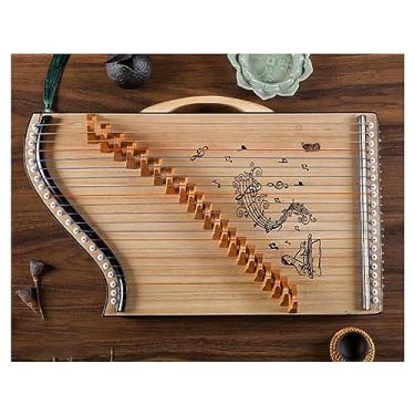 Imagem de Treinador de dedo Guzheng profissional portátil de 21 cordas para iniciantes Mini Guzheng, cítara chinesa tradicional (C)
