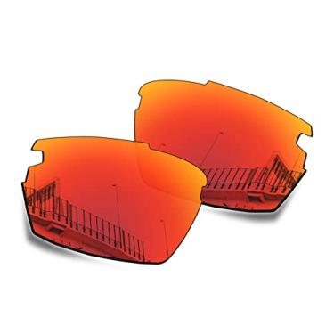 Imagem de Well-aimed Lentes de substituição compatíveis com óculos de sol Tifosi Jet - vermelho irídio polarizado