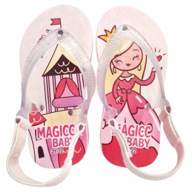 Imagem de Chinelo Bebê Sandália Infantil Princesa Meninas Magicc Baby MB-017-21/22