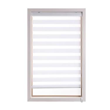Imagem de YYGJYGOO Persianas venezianas, persianas à prova d'água, cortinas de fácil ajuste aberto para casa, escritório, banheiro, quarto, sala de estar, cozinha (cor: branco, tamanho: 70 cm/27,55 pol)