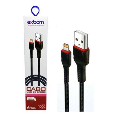Imagem de Cabo Rápido Carregador E Dados Reforçado - Ligthning Ios - Exbom