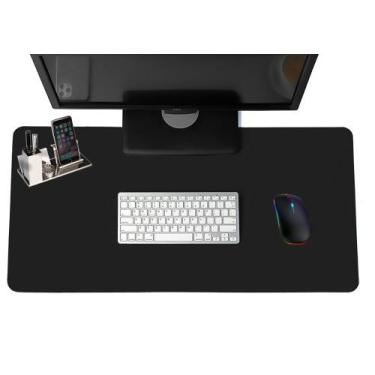Imagem de Desk Pad 50x30 Mesa Computador Notebook Couro - GENERTOY, PRETO, 50X30