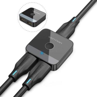 Imagem de Adaptador Switch Splitter Divisor Hdmi 2em1 4k/60hz Vention