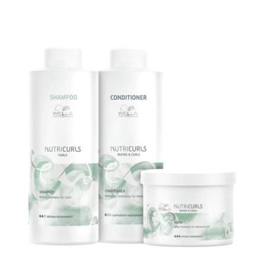 Imagem de Kit Wella Professionals Kit Nutricurls Salon Trio (3 Produtos)