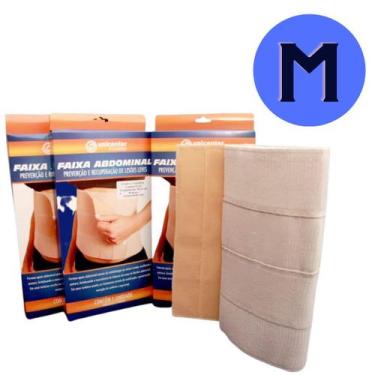 Imagem de Cinta Abdominal e Torácica Faixa Elástica 3 Gomos GG Pós Cirúrgico Ces