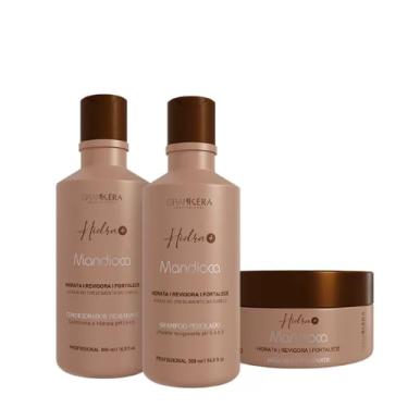 Imagem de Kit Home Care Mandioca Grankéra, Shampoo 500ml, Condicionador 500ml, Máscara Capilar 300g