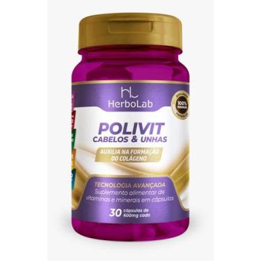 Imagem de Polivitamínico Em Cápsulas Cabelos e Unhas + Cisteína + Vitaminas B, E