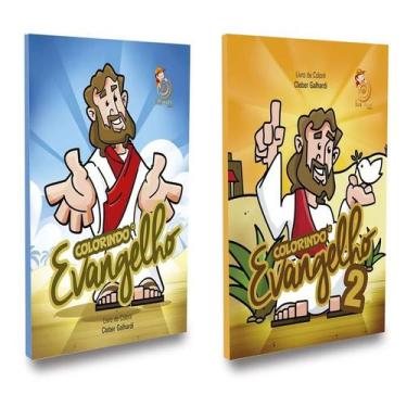 Imagem de Livro de Colorir - Kit 2 Livros - Colorindo o Evangelho, 266 g