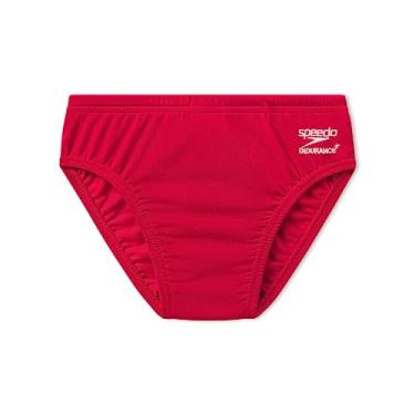 Imagem de Speedo Sunga masculina Endurance+ lisa para jovens, vermelho time, 24