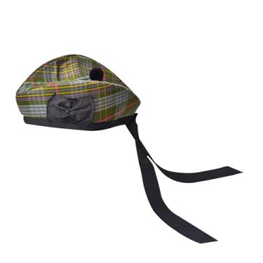 Imagem de Boné Glengarry - Chapéu escocês tradicional, chapéu tartã de lã acrílica, acessórios para kilts/gaita de fole, Kennedy Weather, tamanho �nico