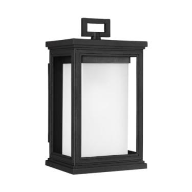 Imagem de Feiss OL12900TXB Pedra Roscoe Strong Marine Grade Outdoor Iluminação de Jardim e Quintal Lanterna, Preto, 1-Luz (18,8 cm L x 30,8 cm A)