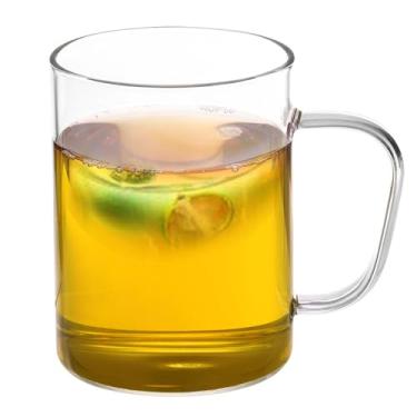 Imagem de PATIKIL Copo medidor de vidro de 500 ml, caneca de vidro borossilicato 3,3, copo líquido com alça transparente para cozinha, transparente