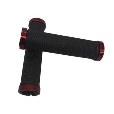Imagem de Manopla Bicicleta MTB SR-70 C/ 02 Trava Alum Preto C/ Vermelho - KTR