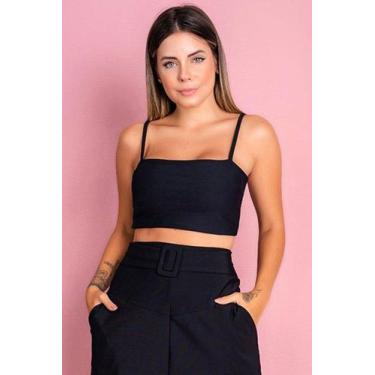 Imagem de Cropped natália - AUTENTICADA, Preto, M