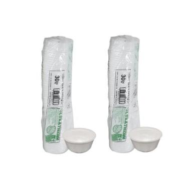Imagem de Kit 2 Pacotes de Potes de Isopor 300ml MR300 Ultratherm com 50 unidade