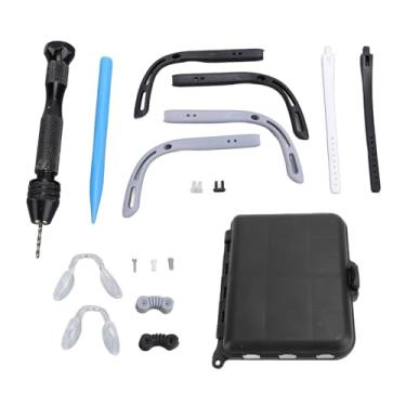 Imagem de Kit de Reparo de óculos Com Parafusos Universais, Protetores de Nariz e Dobradiças para Kit de Chave de Fenda Multiuso para óculos, Lidando Com Diferentes Tipos de Necessidades
