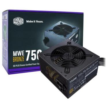 Imagem de Fonte Cooler Master Mwe 600w Atx Não Modular 80 Plus Bronze, Preto