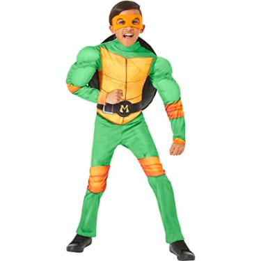 Imagem de InSpirit Designs Teenage Mutant Ninja Turtles Kids Mutant Mayhem Movie Michelangelo Costume | Officially licensed | Cosplay costume | Group costume | Theatrical costume, L