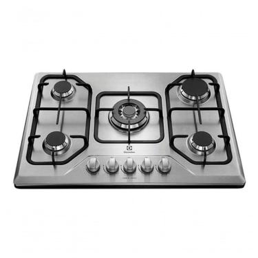 Imagem de Cooktop Gás 5 Queimadores GT75X Tripla Chama Inox Bivolt