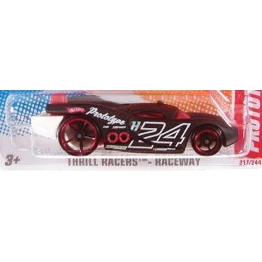Imagem de Hot Wheels 2011 Black Thrill Racers - Raceway #1/6 Prototype H-24 Collectible 1:64 Scale Car 217/244