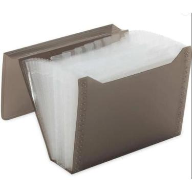 Imagem de Kit 2 Pastas Sanfonadas Plástica Duplicata 31 Divisórias 19x24cm - ACP