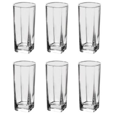 Imagem de Conjunto de Copo de Vidro Square com 6 Peças 250ml - D1050 - DOLCE HOM