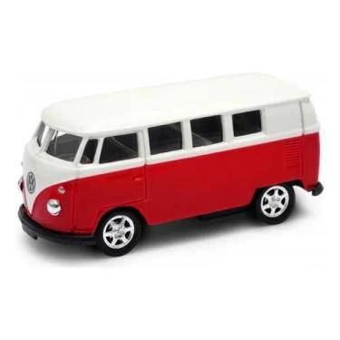 Imagem de Miniatura 1963 Volkswagen T1 Bus Kombi Vermelho 1/64 - Califórnia toys