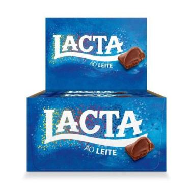 Imagem de Chocolate lacta ao leite 20g c/ 20 unidades - lacta - muito cremoso!