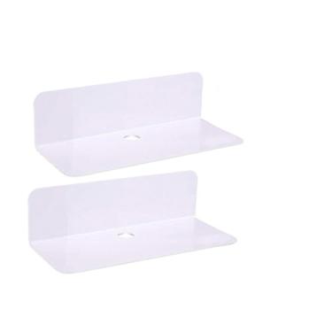 Imagem de Ioensy Prateleiras flutuantes para decoração, armazenamento, prateleiras de parede modernas para bonecos de ação, sala de estar, banheiro, quarto, escritório, Branco
