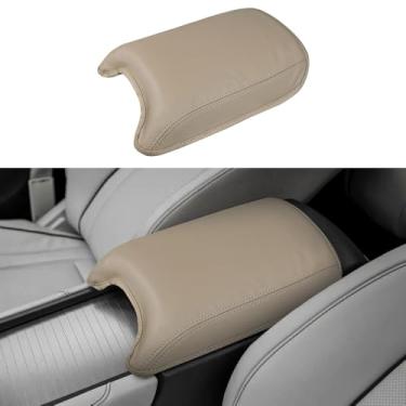 Imagem de DEYTOP Capa de console central para Acura RDX 2019-2025 acessórios capa de apoio de braço para Acura RDX 2025 acessórios protetor de apoio de braço de couro anti-arranhões (bege, 19-24)