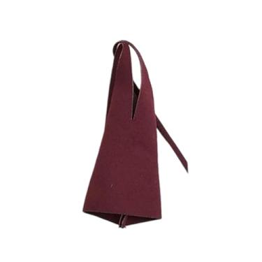 Imagem de Yunhgft Vestido Justo em Escala 1/12, Vestido Curto Casual Sem Mangas, Gola Amarrada, Retrô, Acessório Feminino de 15 Cm, Vermelho Escuro