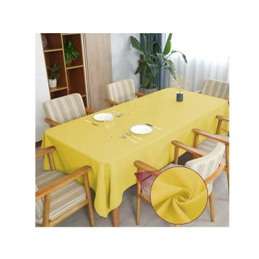 Imagem de Toalha de mesa 10 Lugares Retangular Rústico 3,00m Amarelo