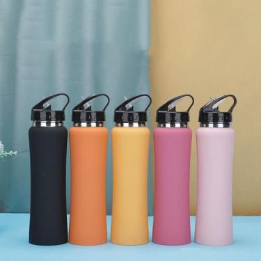 Imagem de Garrafa Térmica Inox Escolar Academia Água /suco Quente/frio - Sou Mai