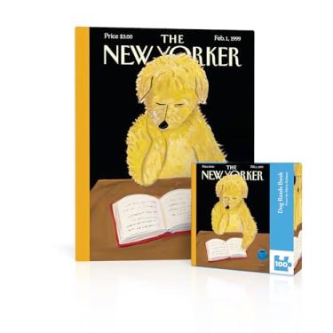 Imagem de New York Puzzle Company - Mini livro New Yorker Dog Reads - Quebra-cabeça de 100 peças para adultos por Maira Kalman