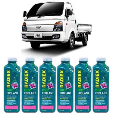 Imagem de Kit aditivo radiador bio coolant pronto para uso rosa - hyundai hr - r