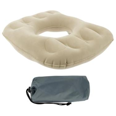 Imagem de Almofada de donut inflável, almofada de assento inflável, almofadas antiderrapantes para cadeira de rodas, almofadas doloridas na cama, almofadas de assento de suporte portátil para ciática, costas