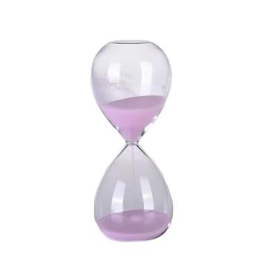 Imagem de Ampulheta de vidro temporizador de areia(PEQUENO 8X4cm - ROSA)