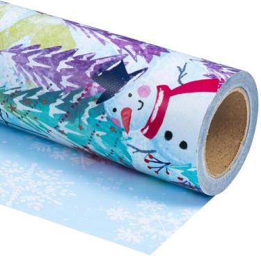 Imagem de Papel de embrulho de Natal WRAPAHOLIC reversível 43cm x 10m