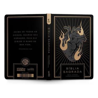 Imagem de Bíblia NVT Coração All Black - Letra Normal - Nova Versão Transformado