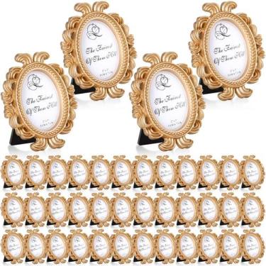 Imagem de Portarretratos Mini Ovalados Barrocos Vintage Vicenpal Dorados 40P