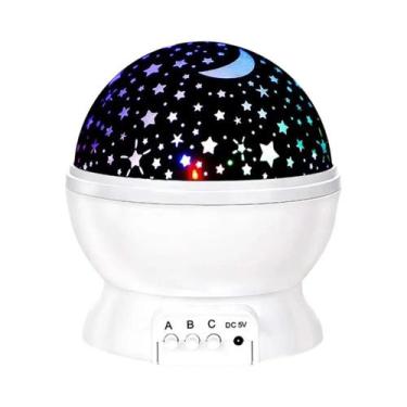 Imagem de Projetor De Luz Estelar Para Crianças, Lâmpada Rotativa Do Céu, Lua E 