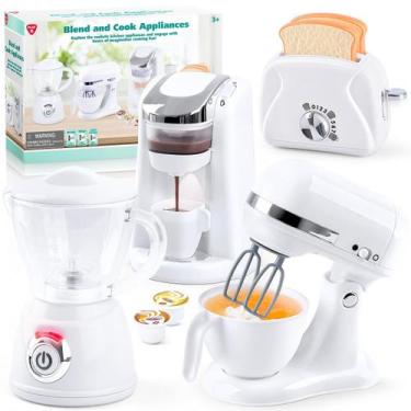 Imagem de Conjunto de cozinha de brinquedo PLAY Pretend Play Blender Cafeteira