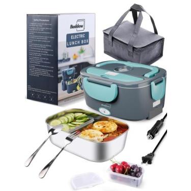 Imagem de Lancheira elétrica Buddew 80W Aquecedor de alimentos 1.5L para adultos