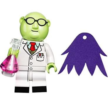 Imagem de Série LEGO Minifigure Muppets: Minifig Dr. Bunsen dew com capa roxa adicional (71033)
